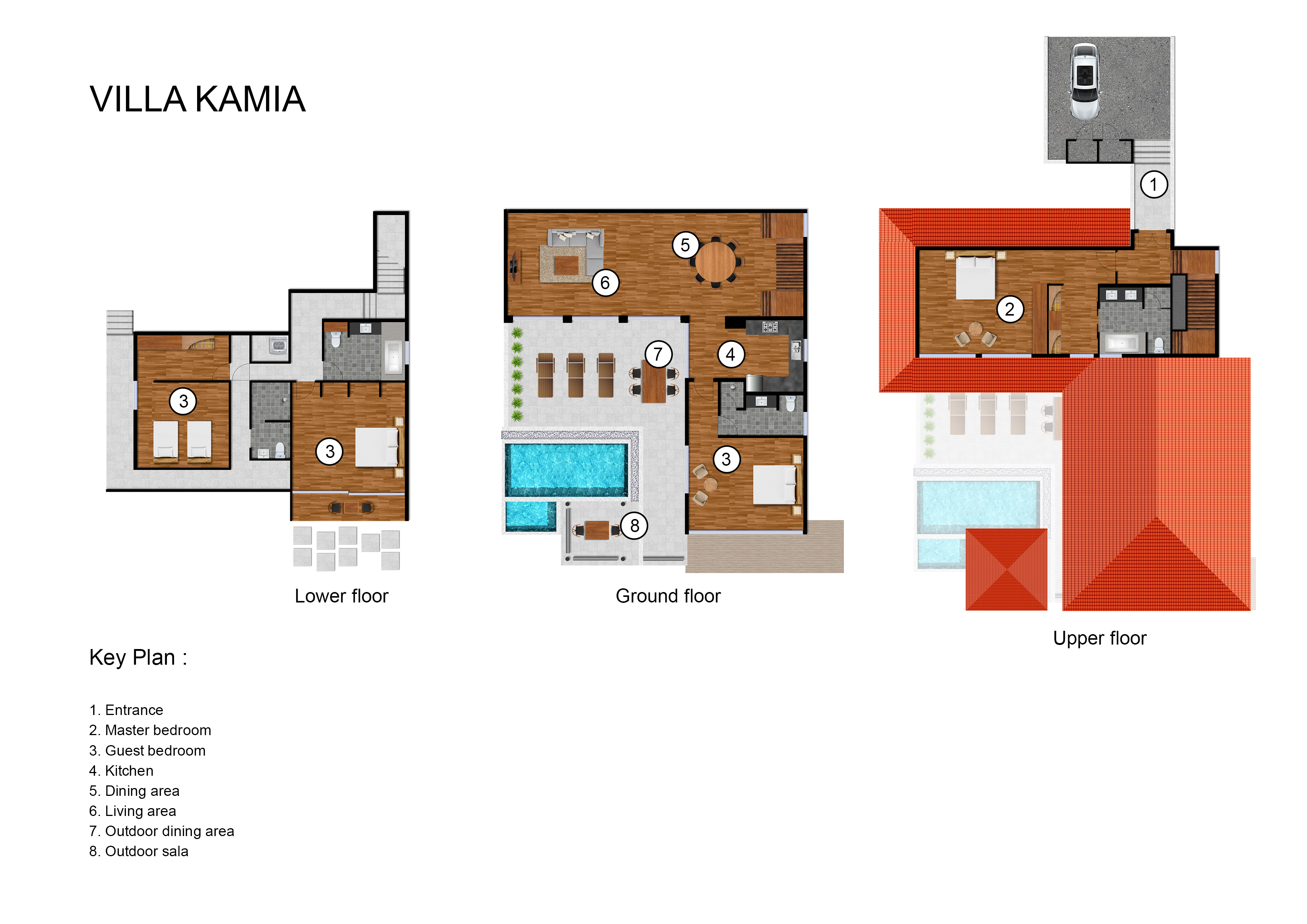 Villa Kamia - Floorplan
